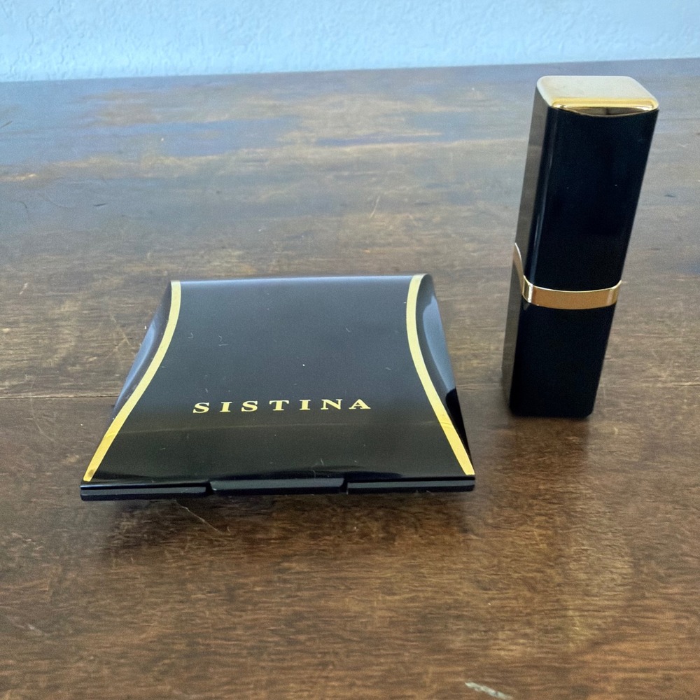 Vintage NOS Sistina Makeup Compact Lipstick Set Vanity Cosmetic Y2K Collectible